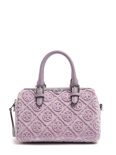 T Monogram Fil Coupé Petite Barrel Bag - TORY BURCH - Modalova