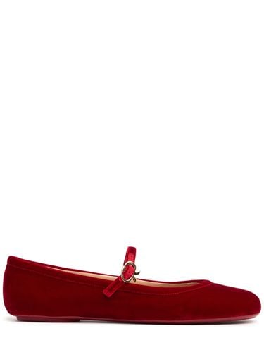 Mm Carla Velvet Ballerinas - GIANVITO ROSSI - Modalova