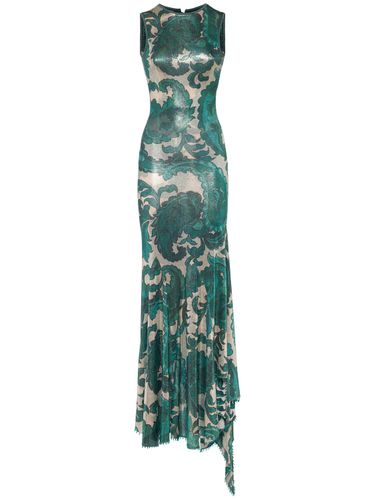 Printed Lurex Jersey Long Dress - ETRO - Modalova