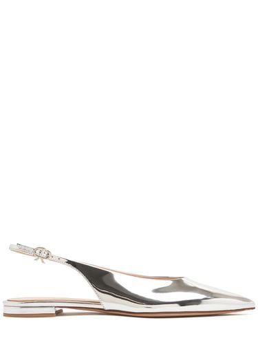 Mm Metallic Leather Slingback Flats - GIANVITO ROSSI - Modalova