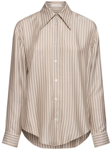 Parave Striped Silk Shirt - THE ROW - Modalova