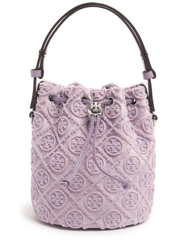 Mini T Monogram Fil Coupé Bucket Bag - TORY BURCH - Modalova