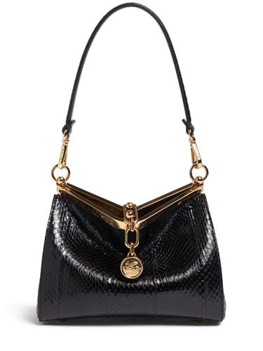 Small Vela Leather Shoulder Bag - ETRO - Modalova