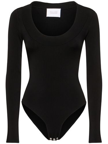 Sasha Ballet Neck Viscose Knit Bodysuit - GALVAN - Modalova