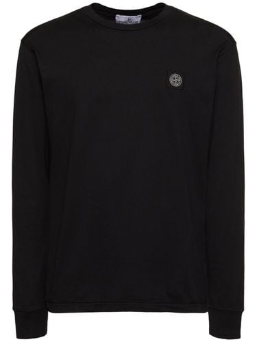 Crewneck Cotton Sweatshirt - STONE ISLAND - Modalova