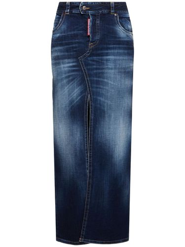 Front Split Denim Long Skirt - DSQUARED2 - Modalova