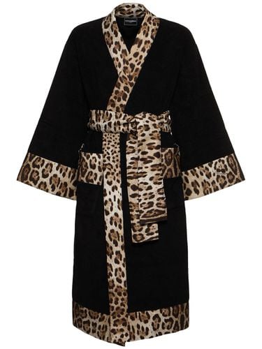 Leopardo Bathrobe - DOLCE & GABBANA - Modalova