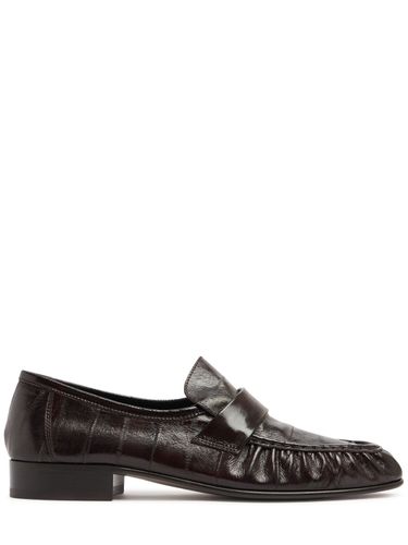 Mm Soft Eel Leather Loafers - THE ROW - Modalova