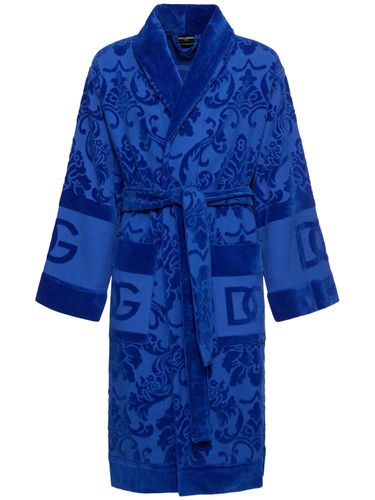 Jacquard Bathrobe - DOLCE & GABBANA - Modalova