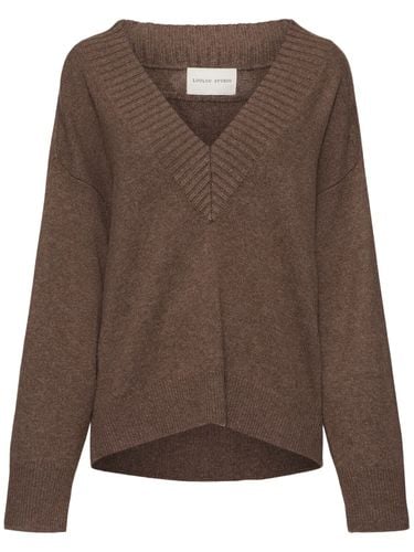 Maglia Sage In Cashmere / Scollo A V - LOULOU STUDIO - Modalova