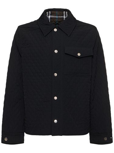 Chaqueta De Plumas De Nylon Acolchada - BURBERRY - Modalova