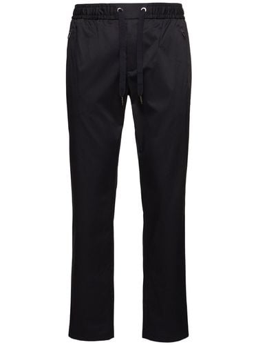 Stretch Cotton Jogging Pants - DOLCE & GABBANA - Modalova