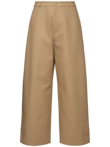 Pantaloni Larghi Plass In Twill Di Cotone - ACNE STUDIOS - Modalova