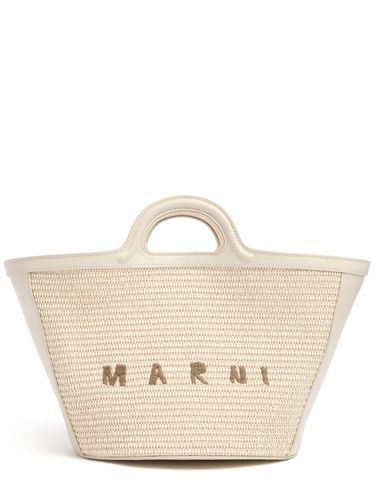 Small Tropicalia Raffia Effect Bag - MARNI - Modalova