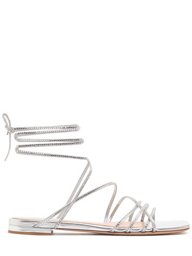 Mm Leather & Crystal Sandals - GIANVITO ROSSI - Modalova