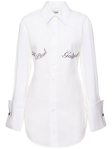 Stretch Poplin Shirt - JEAN PAUL GAULTIER - Modalova