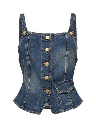 Top In Denim Effetto Washed - GANNI - Modalova