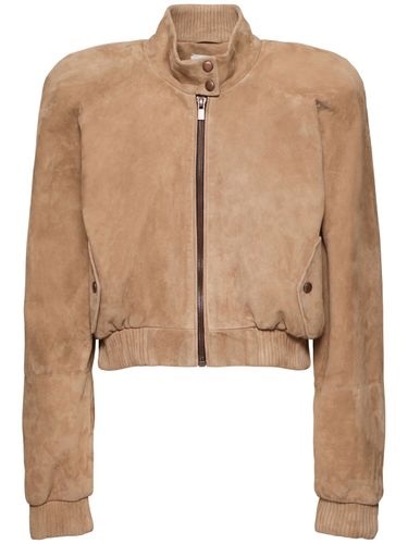 Suede Bomber Jacket - MAGDA BUTRYM - Modalova