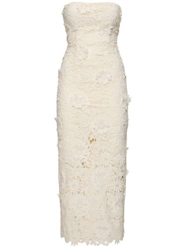 Albertina Lace Strapless Midi Dress - ROTATE - Modalova