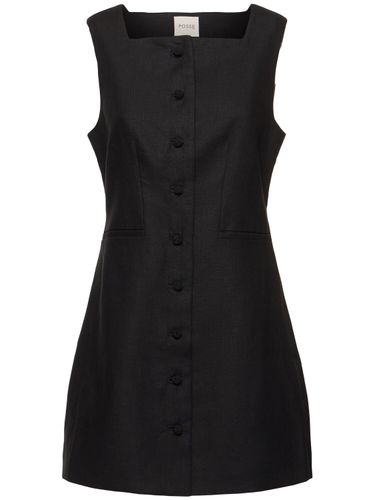 Rio Button Linen Mini Dress - POSSE - Modalova