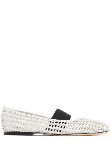 Mm Leather Mesh Ballerinas - MSGM - Modalova