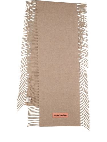 Canada Cancan Fringed Wool Scarf - ACNE STUDIOS - Modalova