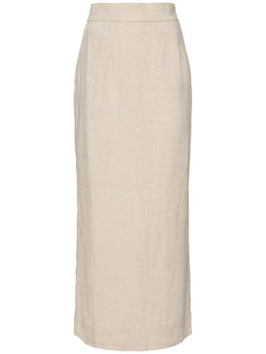 Emma Linen Midi Pencil Skirt - POSSE - Modalova