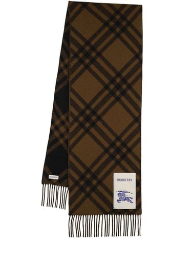 Cashmere Check Scarf - BURBERRY - Modalova