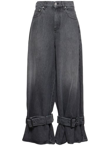 Buckled Cuff Mid Rise Boyfriend Jeans - JW ANDERSON - Modalova