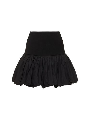 Bubble Knit Viscose Blend Mini Skirt - ANDREADAMO - Modalova