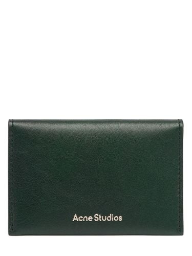 Flap Leather Card Holder - ACNE STUDIOS - Modalova