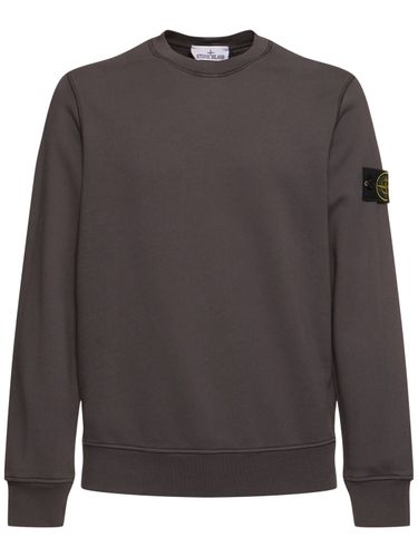 Crewneck Cotton Sweatshirt - STONE ISLAND - Modalova