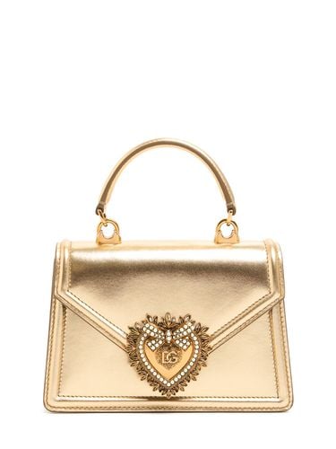 Bolso Mini Devotion De Piel Laminada - DOLCE & GABBANA - Modalova