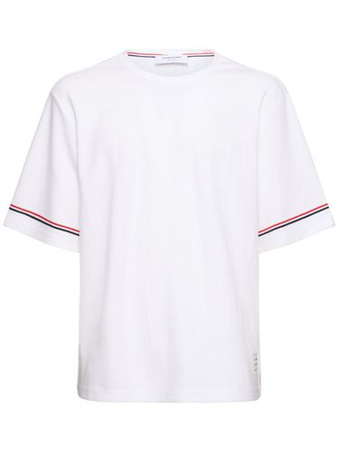 Camiseta De Algodón - THOM BROWNE - Modalova