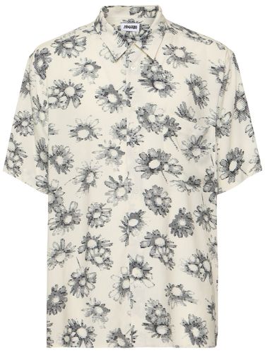 Matrix Print Viscose Bowling Shirt - MAGLIANO - Modalova