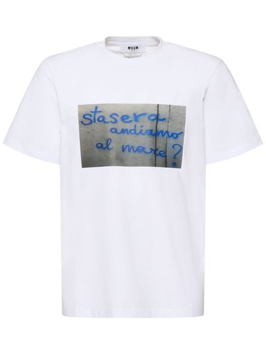 Cotton T-shirt - MSGM - Modalova