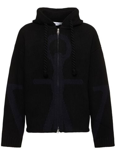 Anchor Zip-up Hoodie - JW ANDERSON - Modalova