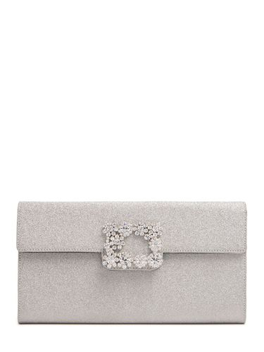 Sparkle Buckle Satin Envelope Clutch - ROGER VIVIER - Modalova