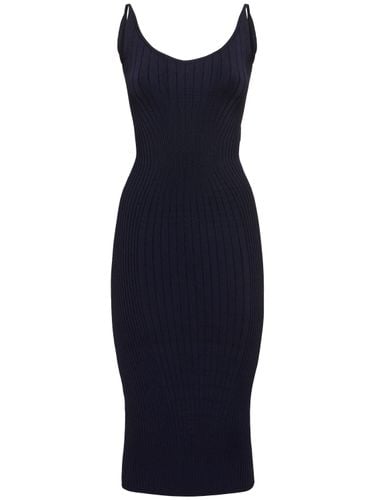 Rib Knit Midi Dress - MUGLER - Modalova