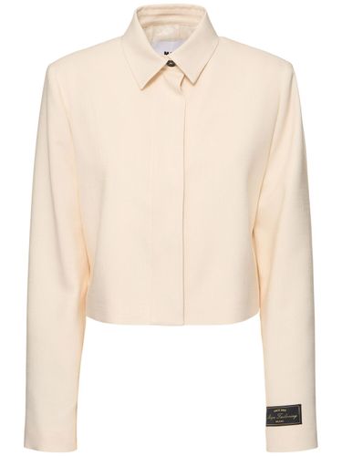 Gabardine Crop Jacket - MSGM - Modalova