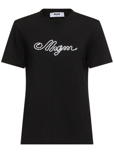 Camiseta De Jersey - MSGM - Modalova