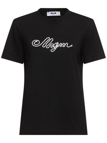 Jersey T-shirt - MSGM - Modalova