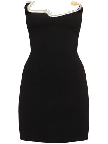 Mollusk Strapless Rib Knit Mini Dress - CHRISTOPHER ESBER - Modalova