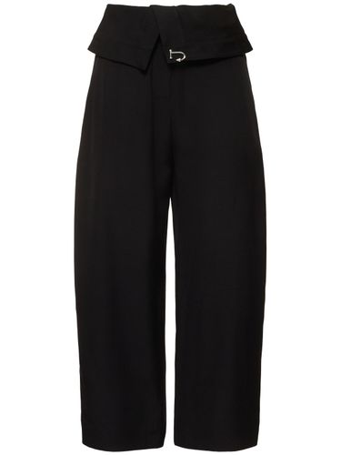 Tailored Fold Over Wide Leg Pants - JW ANDERSON - Modalova