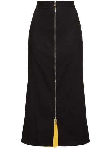 Cotton Midi Skirt - MSGM - Modalova