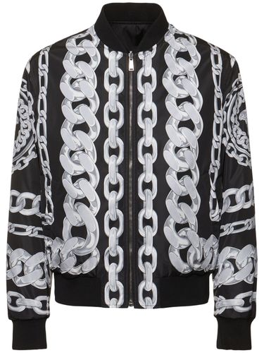 Reversible Chain Print Jacket - VERSACE - Modalova