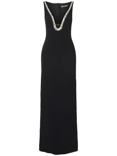 Embellished Cady Gown - DAVID KOMA - Modalova