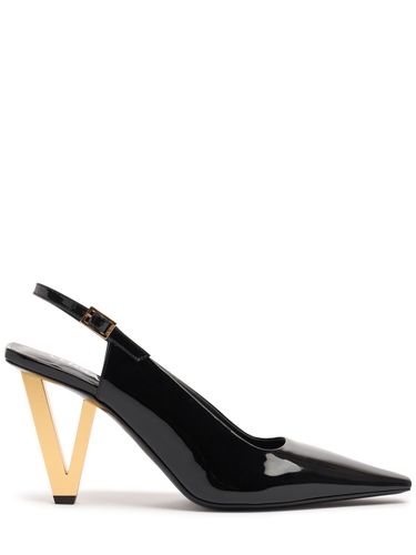 Mm Patent Leather Slingbacks - VERSACE - Modalova