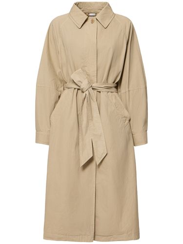 Cotton Canvas Belted Long Coat - ASPESI - Modalova