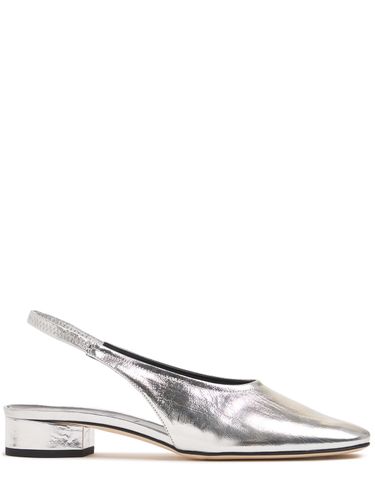 Mm Dua Laminated Leather Slingbacks - AEYDE - Modalova